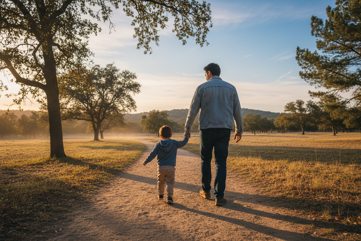 Realistic parent and child